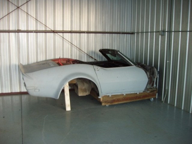 1968 Corvette body storage